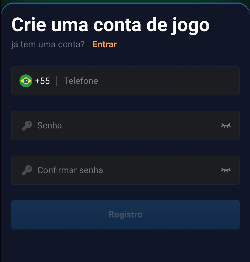 registro e login